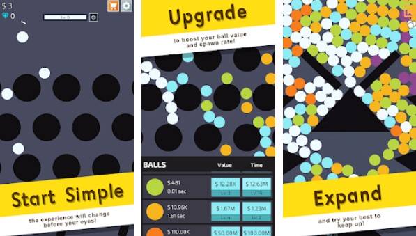 Gameplay screenshot from zen idle gravity meditation for Android