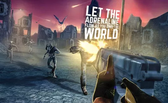 Gameplay screenshot from zombie beyond terror fps survival shooting games for Android