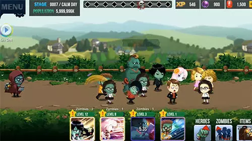 Gameplay screenshot from zombie corps idle rpg for Android