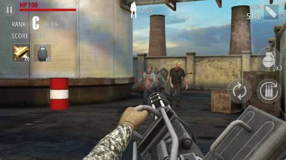 Gameplay screenshot from zombie fire for Android