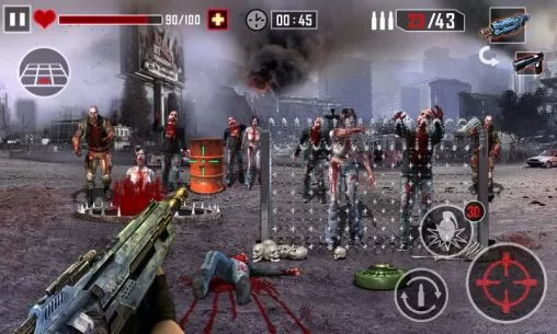 Gameplay screenshot from zombie killer for Android