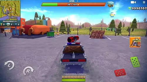 Gameplay screenshot from zombie offroad Safari for Android