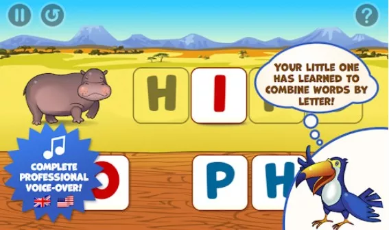 Gameplay screenshot from zoo playground kids game set for Android