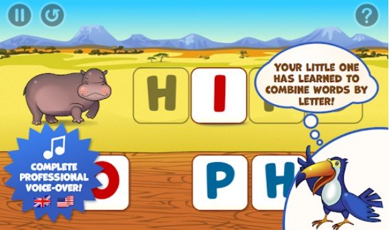 Gameplay screenshot from zoo playground kids game set for Android