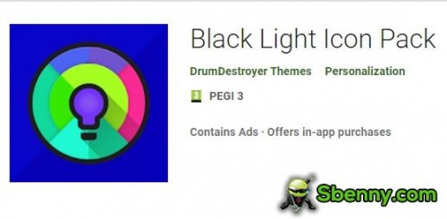 Black Light Icon Pack MOD APK
