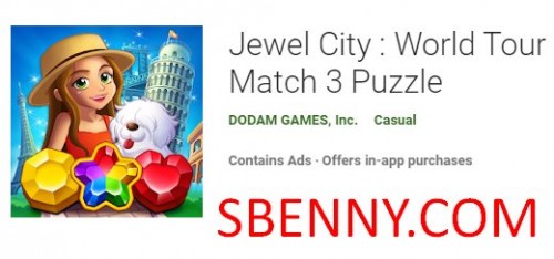 Jewel City: World Tour Match 3 Puzzle đã được MODDED