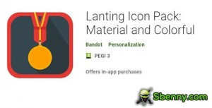 Pakiet ikon Lanting: materiał i kolorowy MOD APK