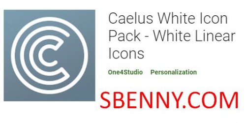 Pacote de ícones brancos Caelus - Ícones lineares brancos MOD APK