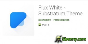 Fluxus fehér - Szubsztrátum téma MOD APK