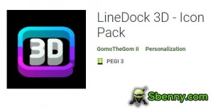 LineDock 3D - pakiet ikon MOD APK