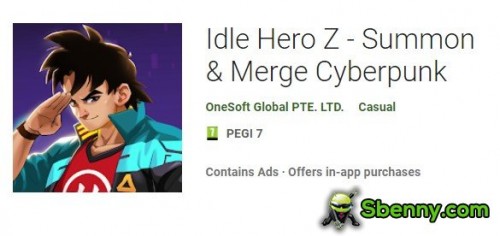 Idle Hero Z - convocar e mesclar Cyberpunk MOD APK