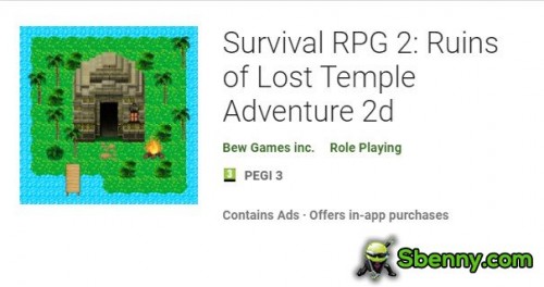 Sobrevivência RPG 2: Ruínas da aventura perdida do templo 2d MOD APK