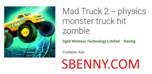 Mad Truck 2 - natuurkunde monstertruck hit zombie MOD APK