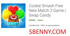 Cookie Smash novo jogo gratuito Match 3 Swap Candy MOD APK