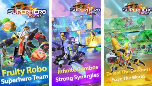 Superhéroe Fruit Premium: Robot Wars Future Battles APK