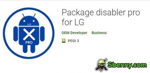 LG APK 的 Package disabler pro