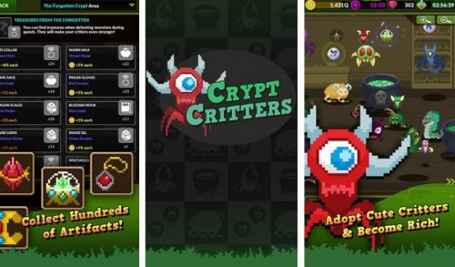Crypt Critters - Log tal-Logħob tal-Monster Inattiv (Beta) MOD APK