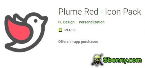 Plume Red - Pacchetto icone MOD APK
