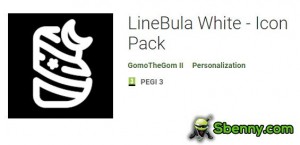 LineBula Bianco - Icon Pack MOD APK