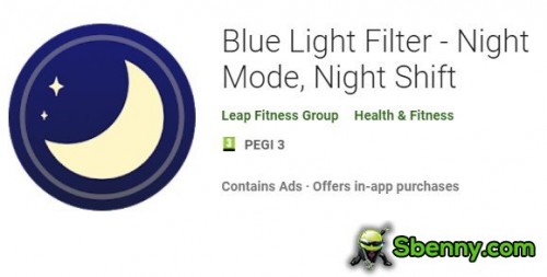 Filtr światła niebieskiego - tryb nocny, Night Shift MOD APK