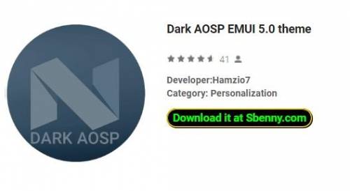 APK del tema Dark AOSP EMUI 5.0