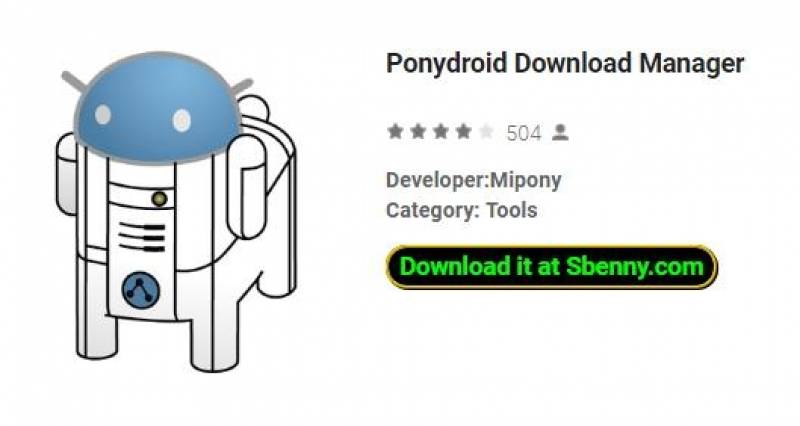 APK của Ponydroid Download Manager