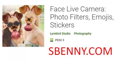 Câmera ao vivo do rosto: filtros de fotos, emojis, adesivos MOD APK