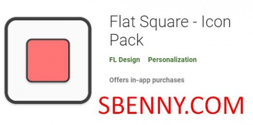 Flaches Quadrat - Icon Pack