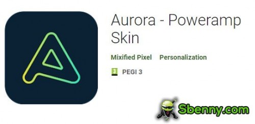 APK de pele Aurora - Poweramp