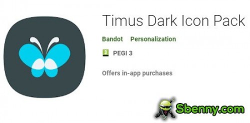 APK MOD del pacchetto icone Timus Dark