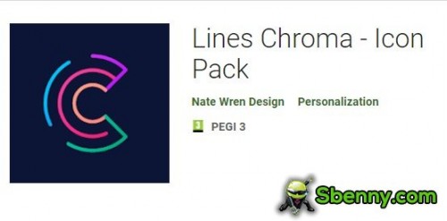 Linhas Chroma - Icon Pack MOD APK