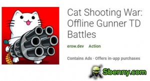Cat Shooting War: Gunner TD Battles sin conexión MOD APK