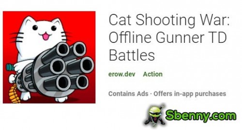 Cat Shooting War: Gunner TD Battles sin conexión MOD APK