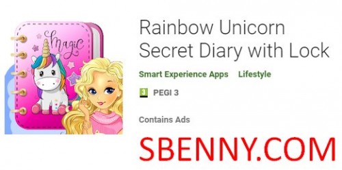 Rainbow Unicorn Secret Diary mit Lock MOD APK