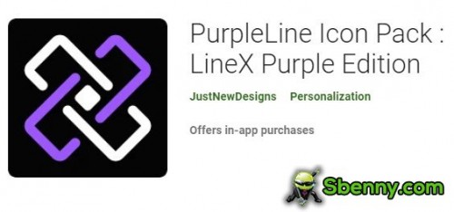 חבילת אייקונים של PurpleLine: מהדורת LineX סגולה MOD APK