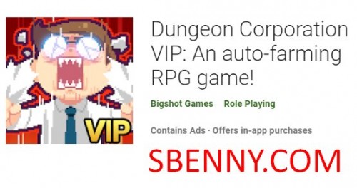 Dungeon Corporation VIP: Logħba RPG tal-biedja awtomatika!