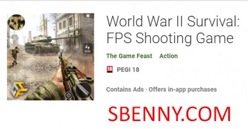Sobrevivência na Segunda Guerra Mundial: FPS Shooting Game MOD APK