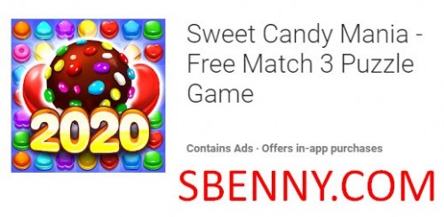 Sweet Candy Mania - Kostenloses Match-3-Puzzle-Spiel MOD APK