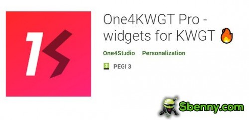 One4KWGT Pro - widgets għal KWGT MOD APK