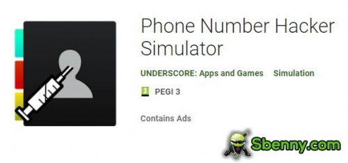 Numéro de téléphone Hacker Simulator MOD APK