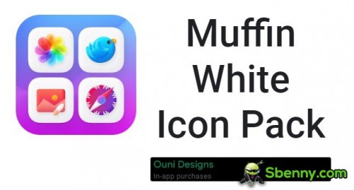 Muffin White Icon Pack MOD APK