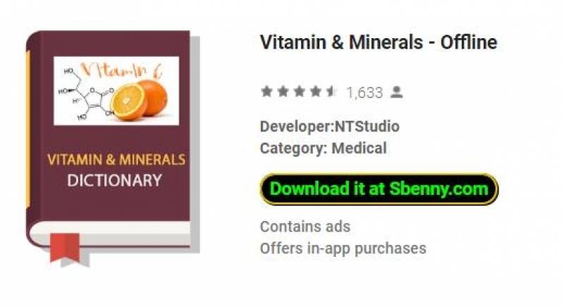 Vitamina e minerais - APK MOD offline