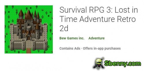 RPG de sobrevivência 3: APK 2d retro de aventura perdido no tempo