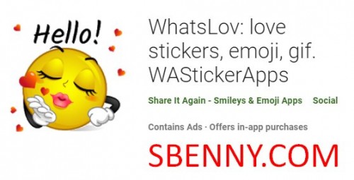 WhatsLov: imħabba stikers, emoji, gif. WAStickerApps MOD APK