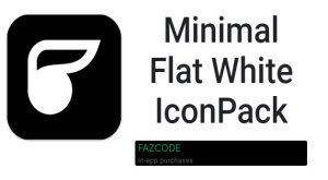 Minimal Flat White IconPack MOD APK