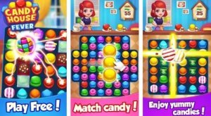 Candy House Fever - 2020 kostenloses Match-Spiel MOD APK