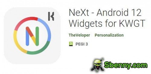 NeXt – Android 12 widgetek a KWGT APK-hoz
