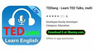 TEDlang - למד שיחות TED, כתוביות רבות בשפות APK