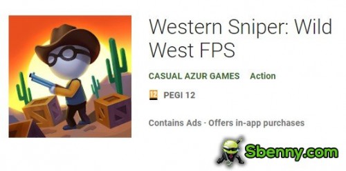 Sniper ocidental: APK MOD FPS do oeste selvagem