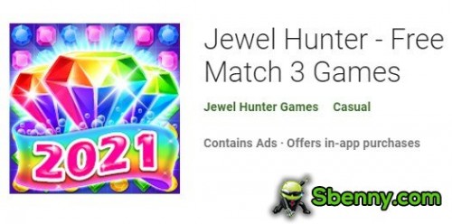 Jewel Hunter - התאמה חינם 3 משחקים MOD APK